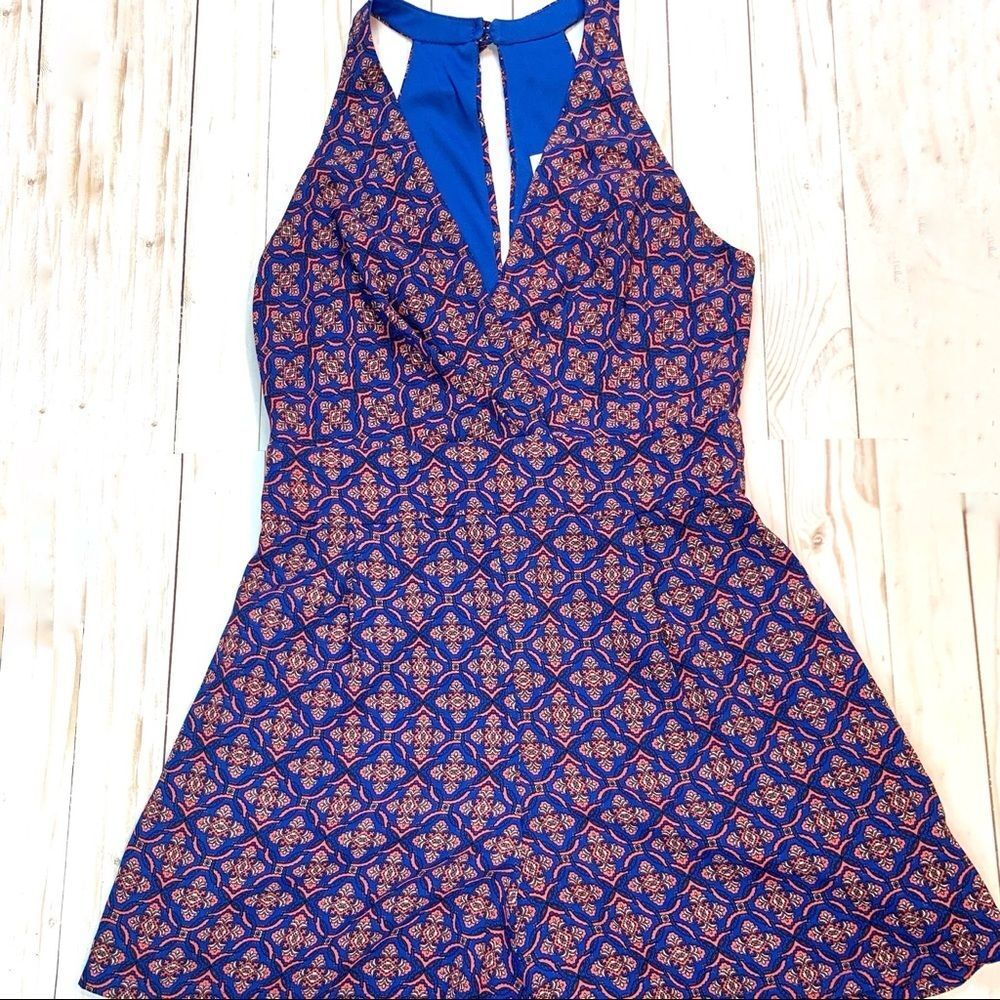 Y2K Bisou Bisou V Neck Halter Romper Size 2